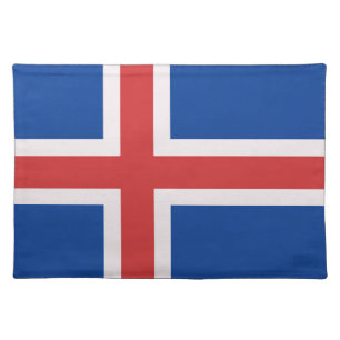 Iceland flag cloth placemat