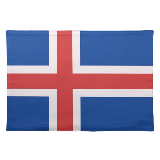 Iceland flag cloth placemat (Front)