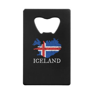 Iceland Flag Credit Card Bottle Opener