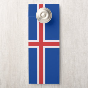 Iceland flag door hanger