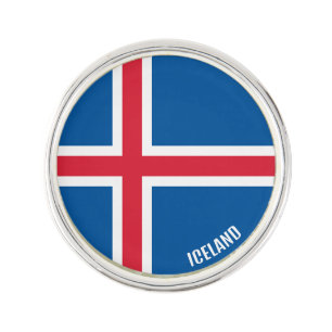 Iceland Flag Elegant Patriotic Lapel Pin