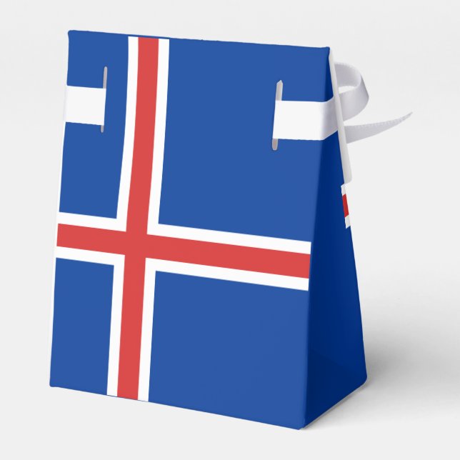 Iceland Flag Favor Boxes (Back Side)