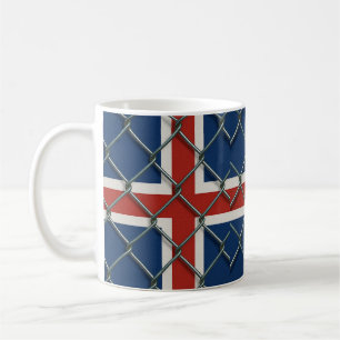 Iceland Flag Fence Coffee Mug