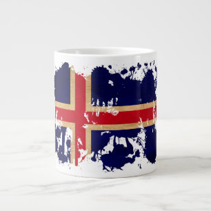 Iceland Flag Giant Coffee Mug