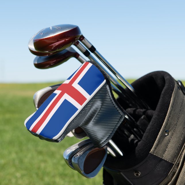 Iceland flag golf head cover (In Situ)