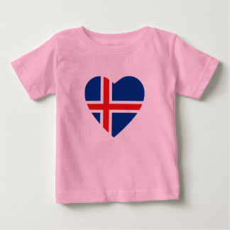 Iceland Flag Heart T-Shirt