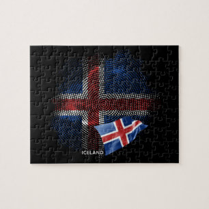 Iceland flag jigsaw puzzle