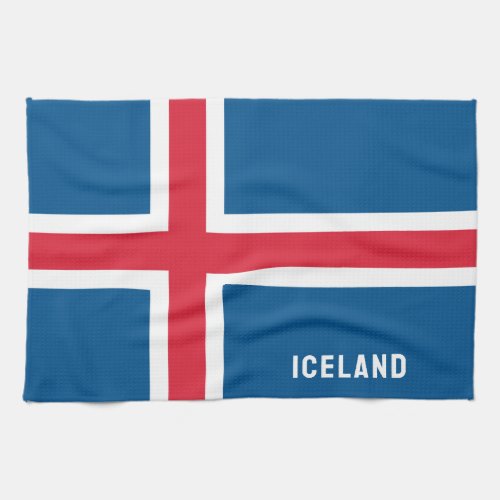 Iceland Flag Kitchen Towel