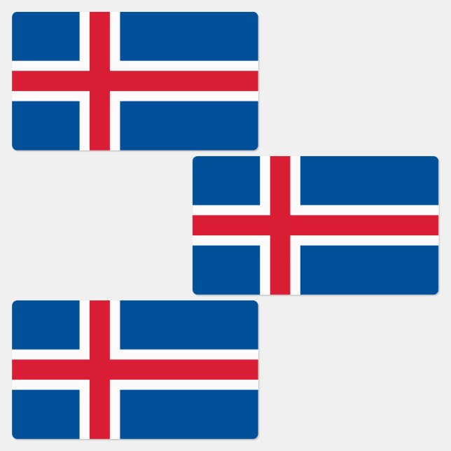 Iceland Flag Labels (Group)