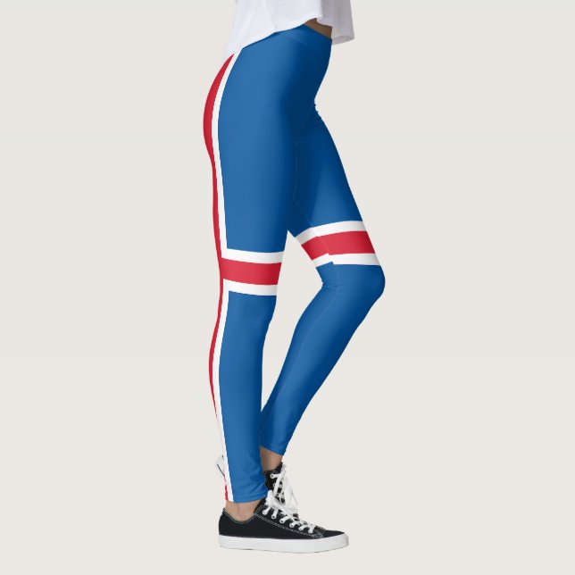 Iceland Flag Leggings (Right)