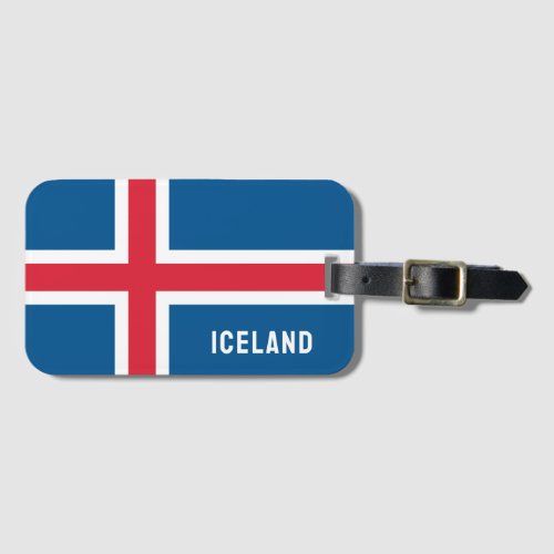 Iceland Flag Luggage Tag