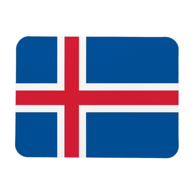 Iceland Flag Magnet (Horizontal)