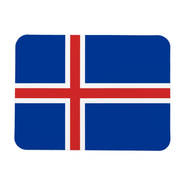 Iceland Flag Magnet (Horizontal)