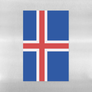 Iceland flag magnetic dry erase sheet
