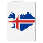 Iceland Flag Map (Front)