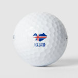 Iceland - Flag/map/colors Golf Balls at Zazzle