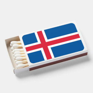 Iceland flag - matchboxes