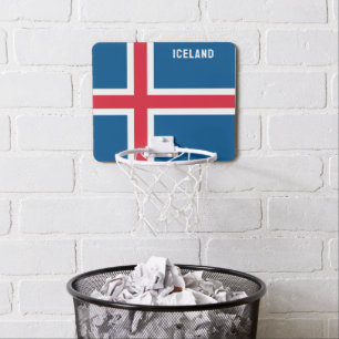 Iceland Flag Mini Basketball Hoop