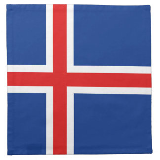 Iceland Flag Napkin