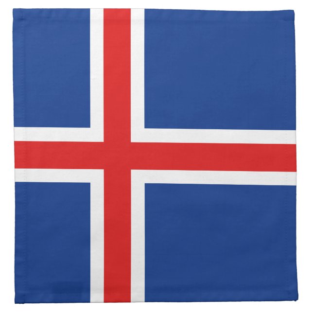 Iceland Flag Napkin (Front)