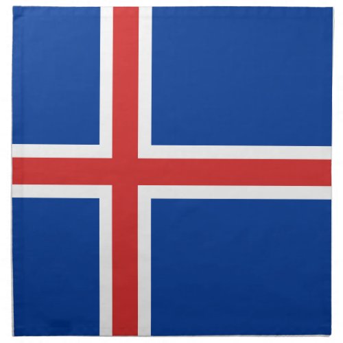 Iceland Flag Napkin