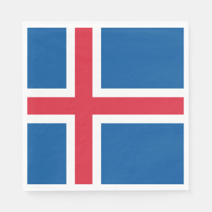 Iceland Flag Napkins