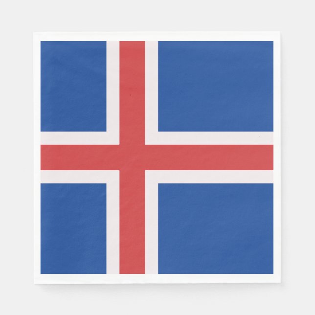 Iceland flag napkins (Front)