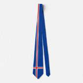 Iceland Flag Neck Tie (Front)