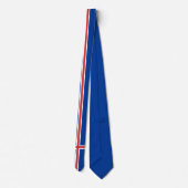 Iceland Flag Neck Tie (Back)