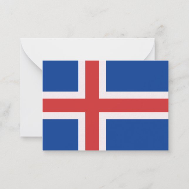 Iceland flag note card (Front)