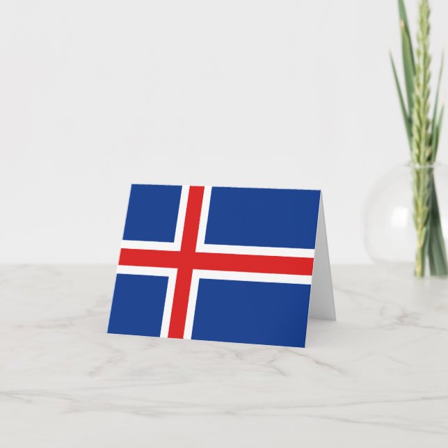 Iceland Flag Notecard (Front)