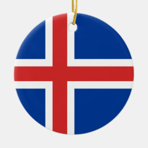 Iceland Flag Ornament