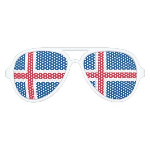 Iceland Flag Party Sunglasses