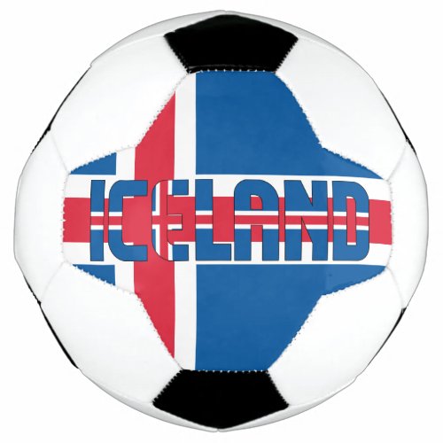 Iceland Flag Patriotic  Soccer Ball