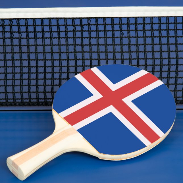 Iceland flag ping pong paddle (Insitu)