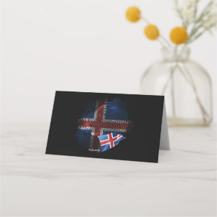 Iceland flag place card