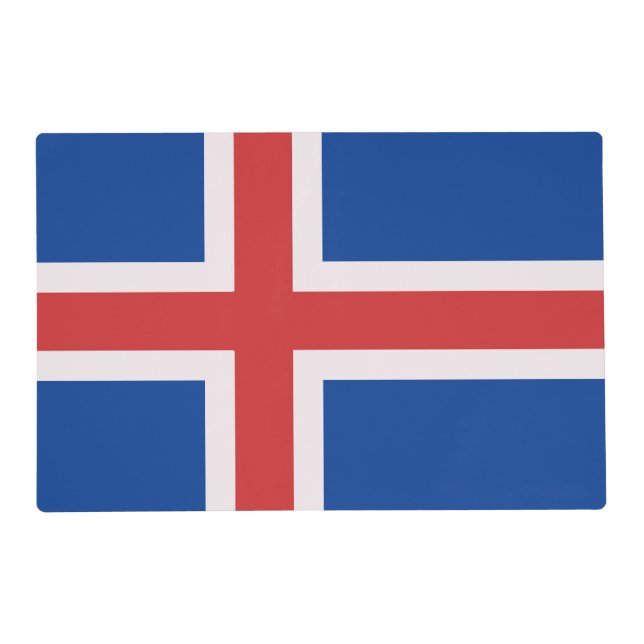 Iceland flag placemat (Front)