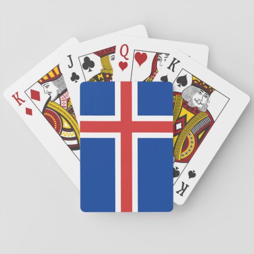 Iceland Flag Playing Cards