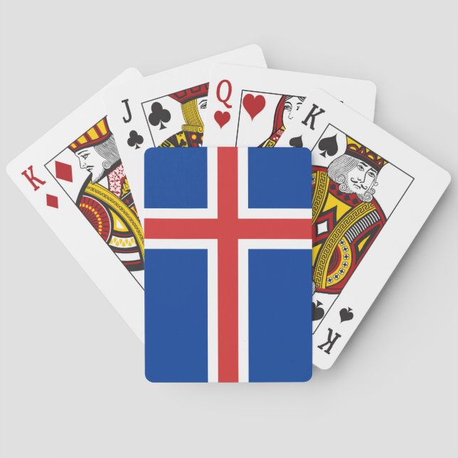 Iceland Flag Poker Cards (Back)