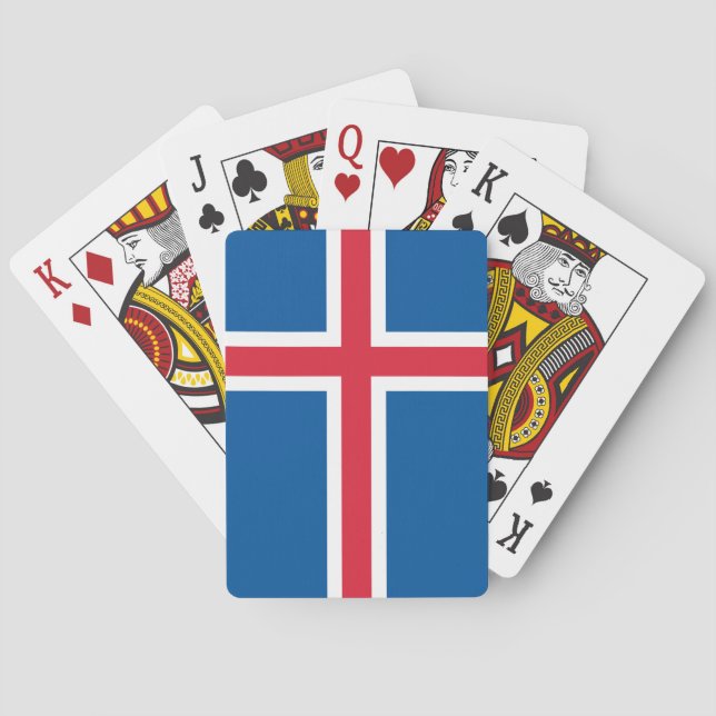Iceland Flag Poker Cards (Back)