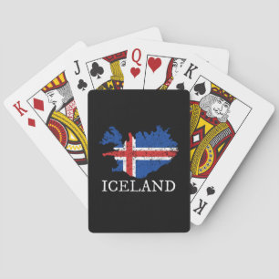 Iceland Flag Poker Cards