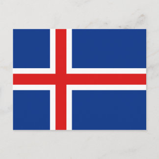 Iceland Flag Postcard