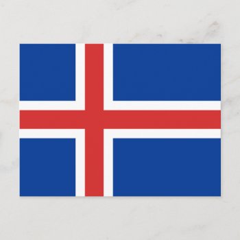 Iceland Flag Postcard by the_little_gift_shop at Zazzle
