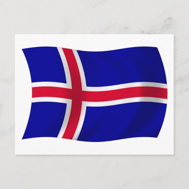 Iceland Flag Postcard (Front)