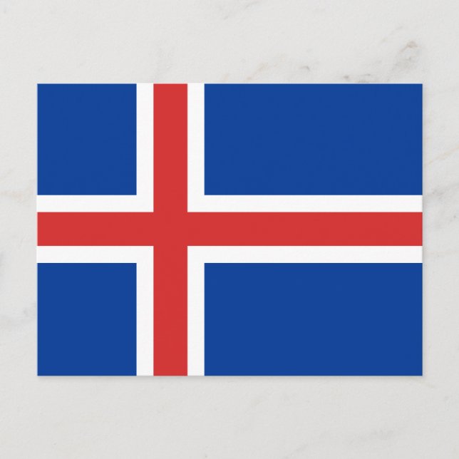 Iceland Flag Postcard (Front)