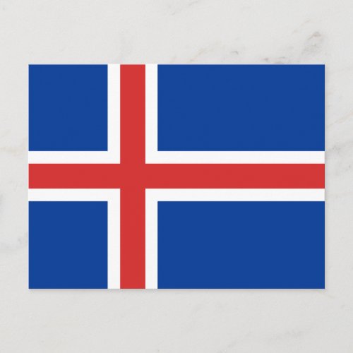 Iceland Flag Postcard