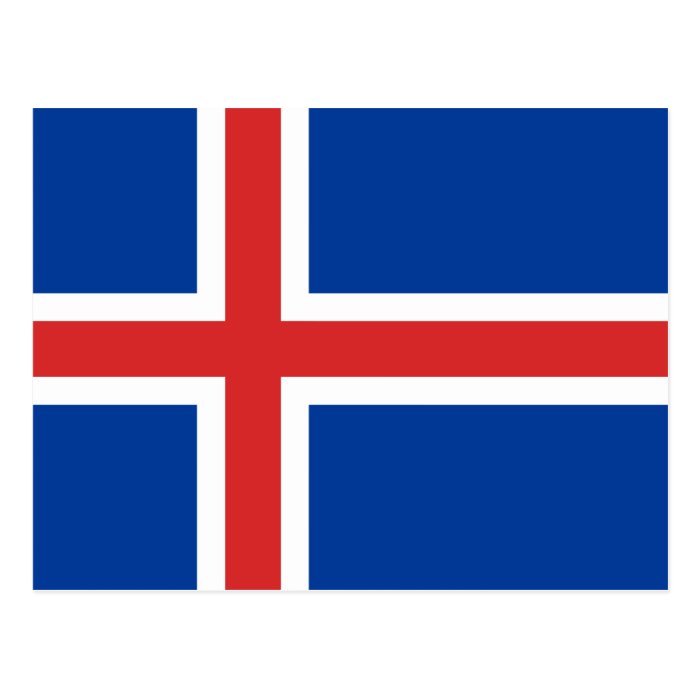 Iceland Flag Postcards