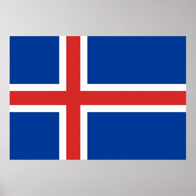 Iceland Flag Poster (Front)