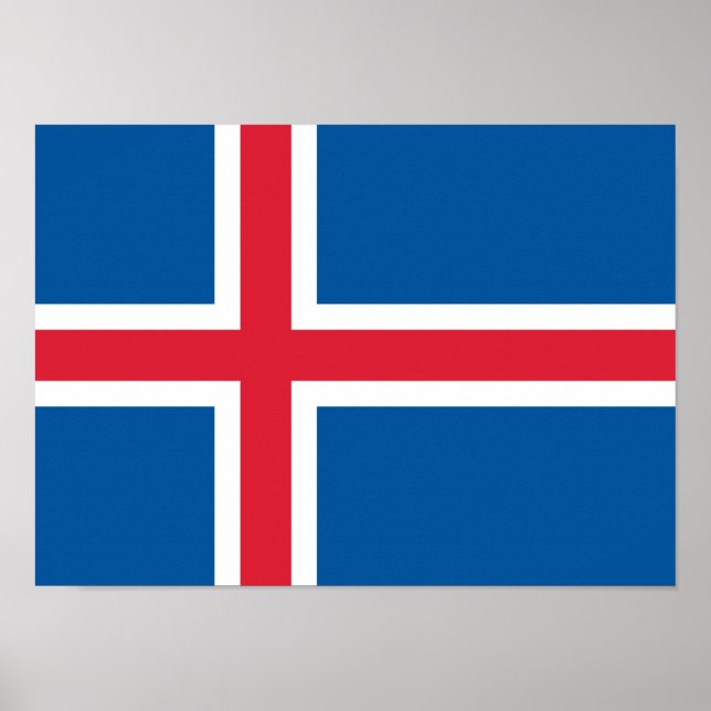 Iceland Flag Poster (Front)
