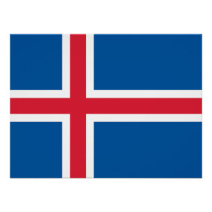 Iceland Flag Poster